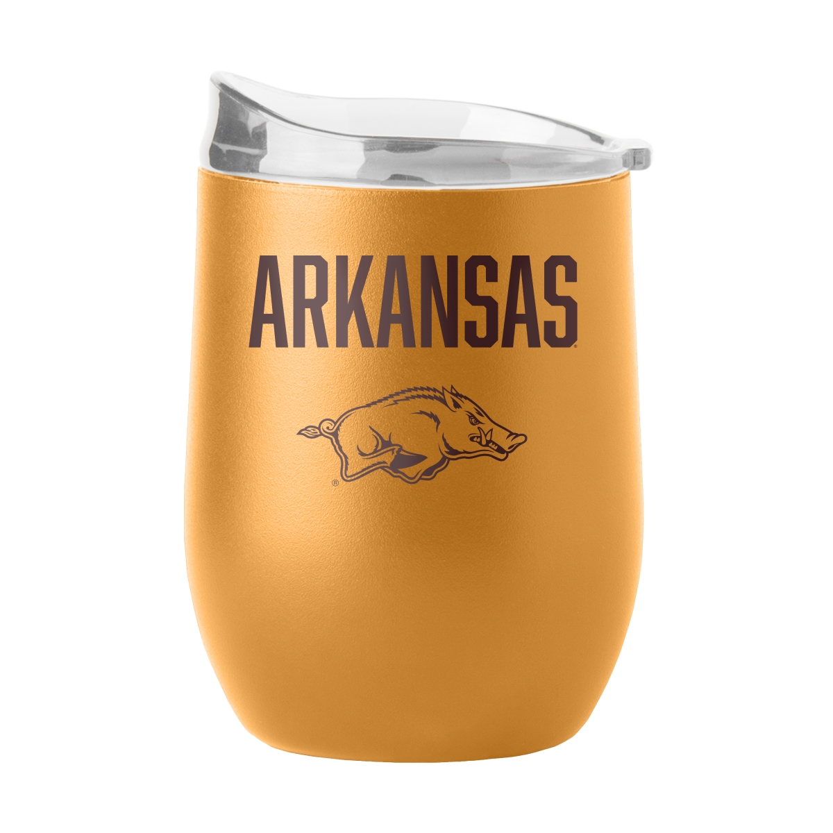 108-S16PB-OAK-49 Arkansas 16 oz Huddle Powder Coat Curved Beverage