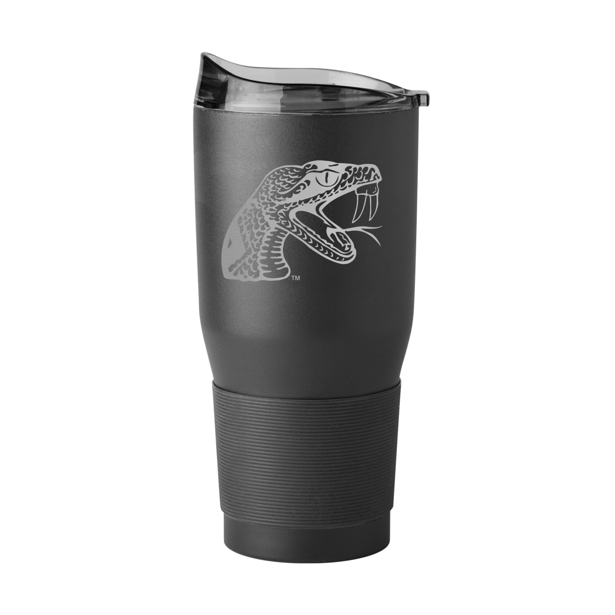 Picture of Logo Brands 137-S30PT-BLK-9 Florida A&M 30 oz Etched Powder Coat Tumbler