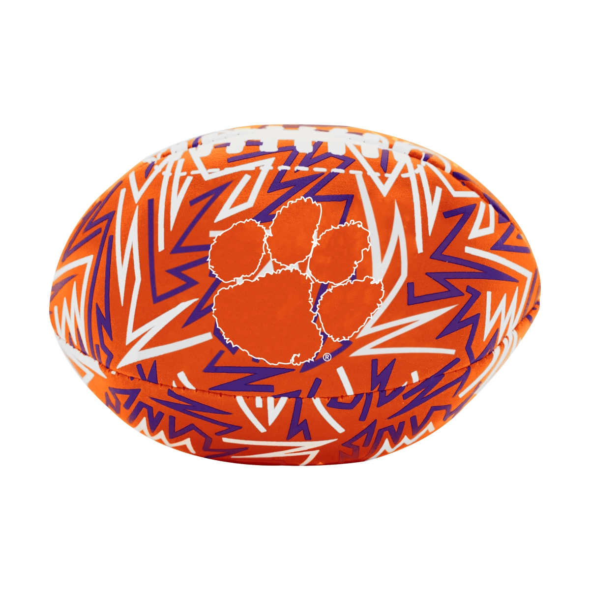 Picture of Logo Brands 123-93MCS-R1 4.5 x 3 x 3 in. Clemson Graffiti Micro Soft Football