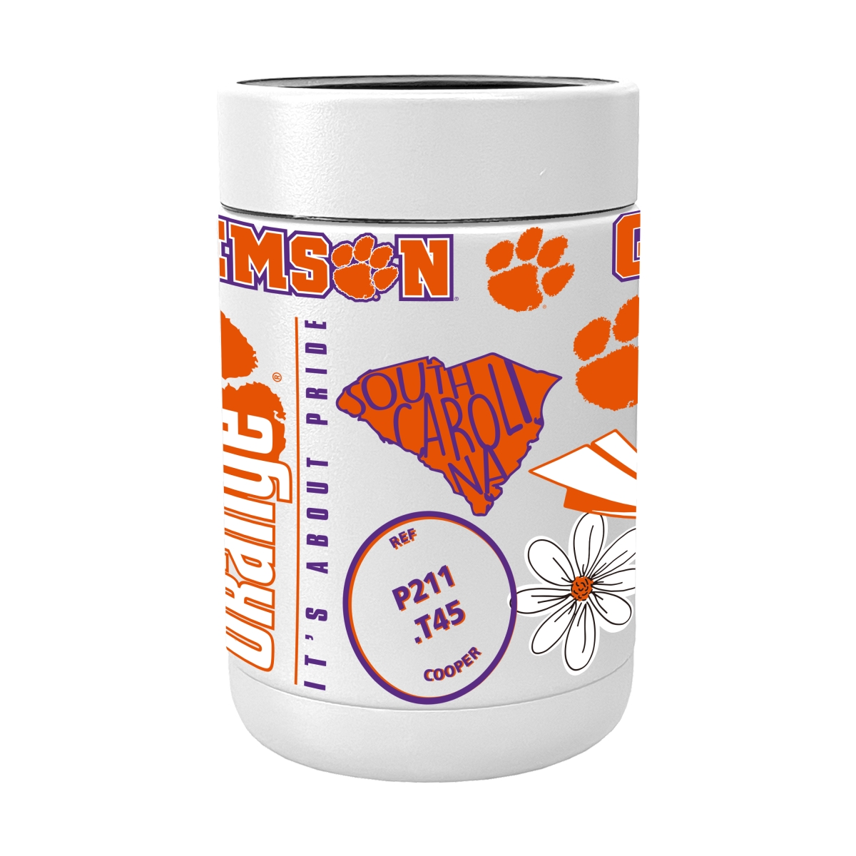 123-SCOOLP-63 NCAA Clemson University Tigers Powder Native Coat Coolie