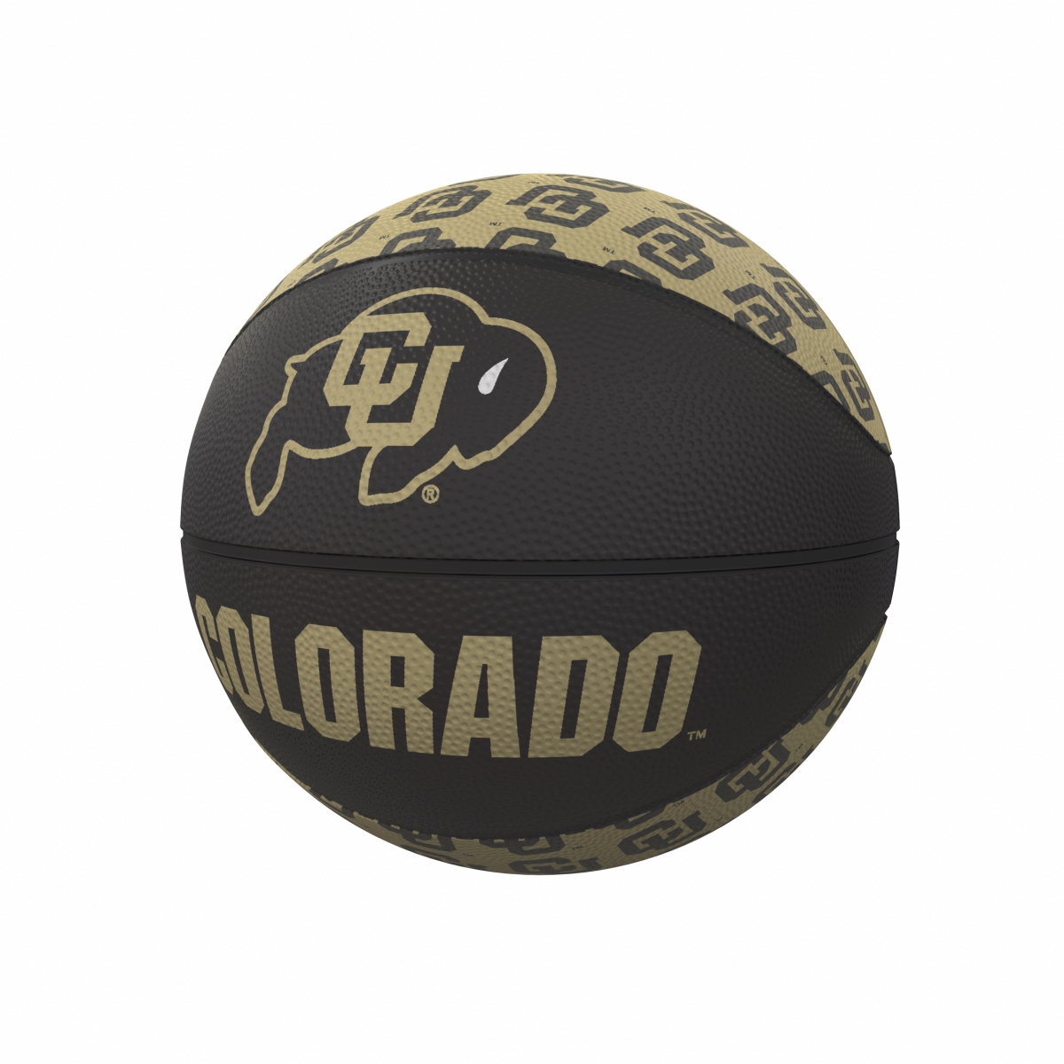 Colorado Repeating Logo Mini-Size Rubber Basketball