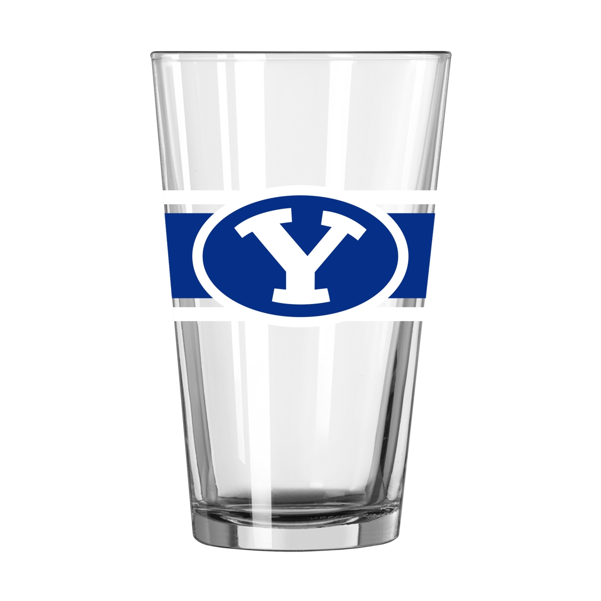 116-G16P-16 16 oz Brigham Young University Stripe Pint Glass