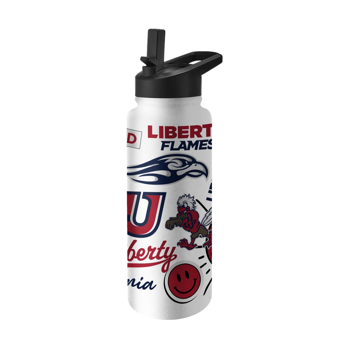 Picture of Logo Brands 129-S34QB-63 Liberty University 34 oz Native Quencher Bottle