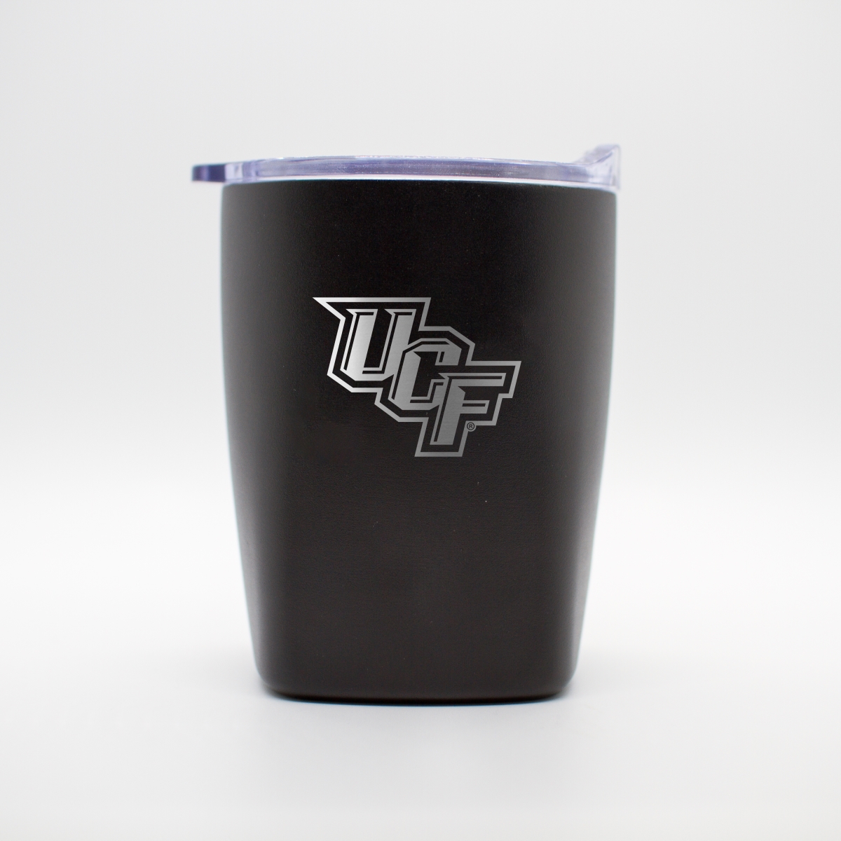 Picture of Logo Brands 118-S14PR-BLK-9 Central Florida 10 oz Black Etch Powdercoat Rocks Tumbler