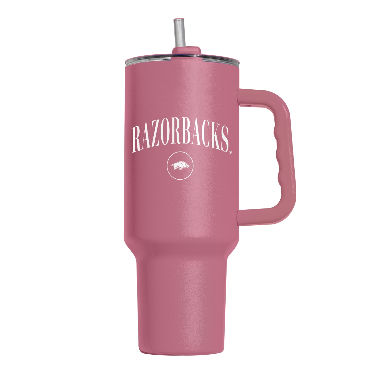 Picture of Logo Brands 108-S40PT-BRY-36 Arkansas Razorbacks 40 oz Cinch Berry Powder Coat Tumbler