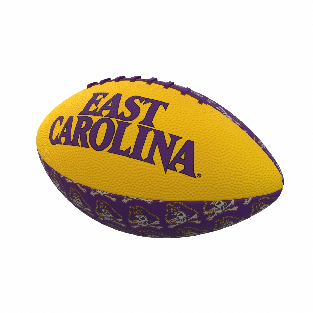 131-93MR-3 East Carolina Repeating Mini-Size Rubber Football