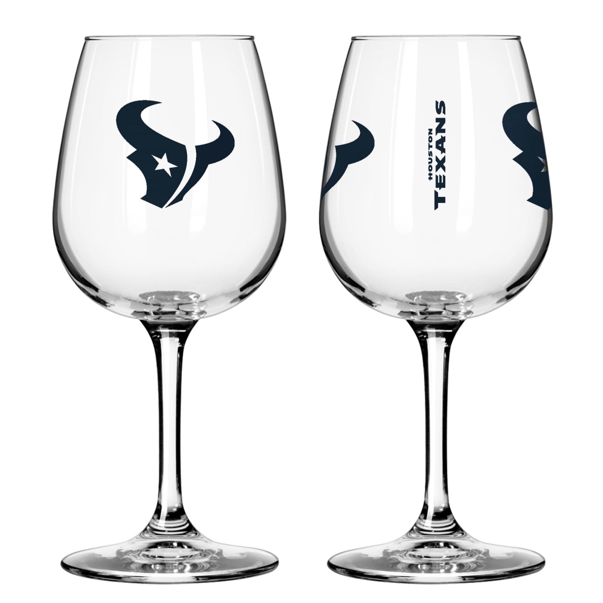 12 oz NFL Houston Texans Gameday Stemmed Wine Glass