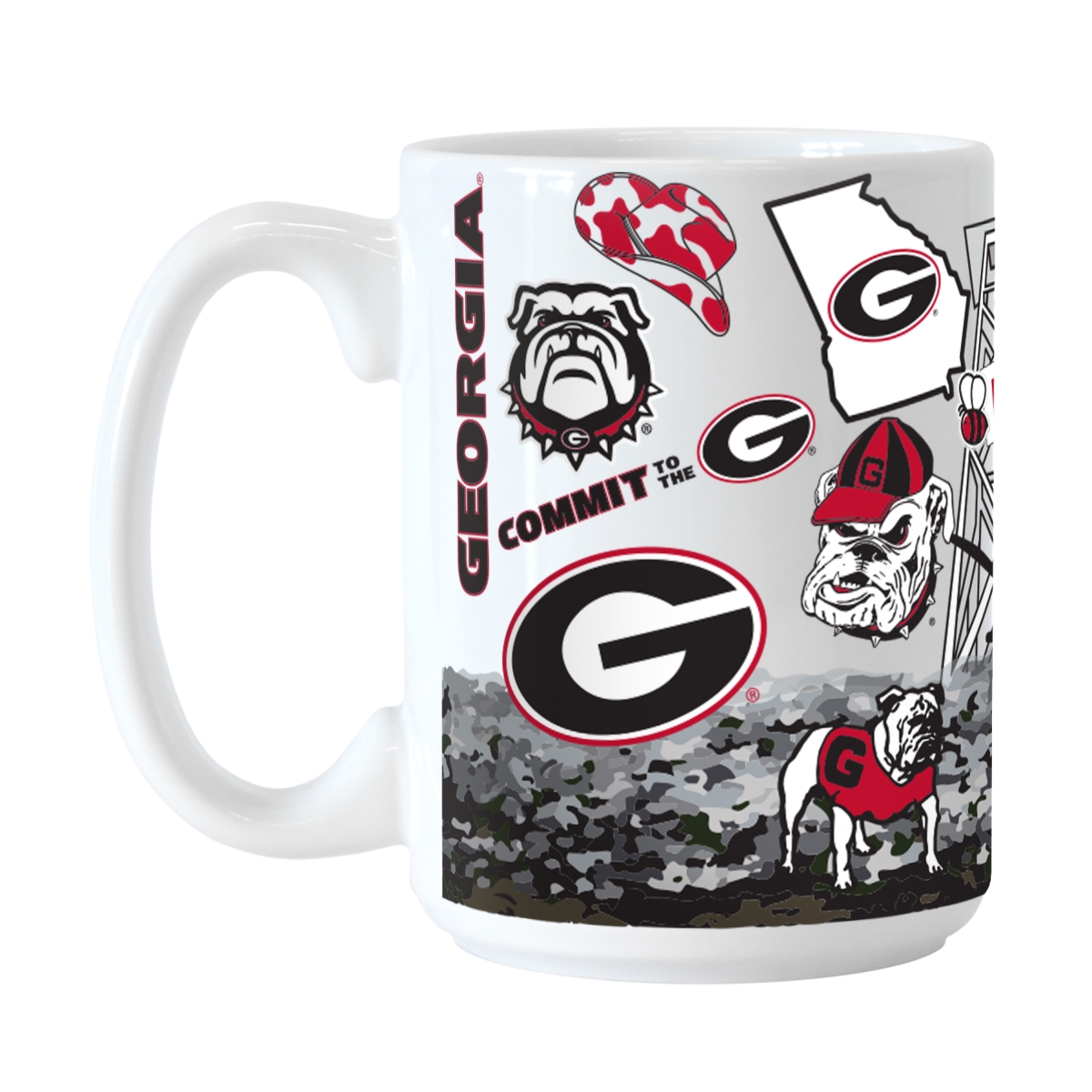 Picture of Logo Brands 142-C15M-63 15 oz Georgia Native Sublimated Mug
