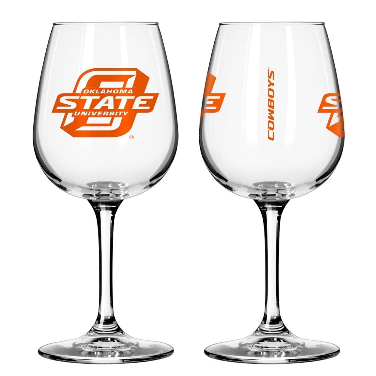 Picture of Logo Chair 312319 12 oz NCAA Oklahoma State Cowboys Gameday Stemmed Wine Glass