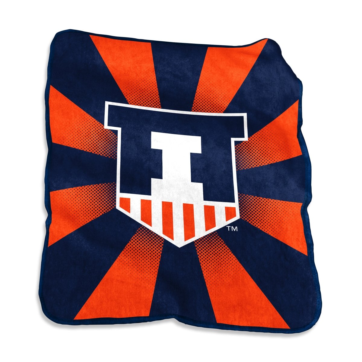 Picture of Logo Brands 151-26 Illinois Raschel Throw