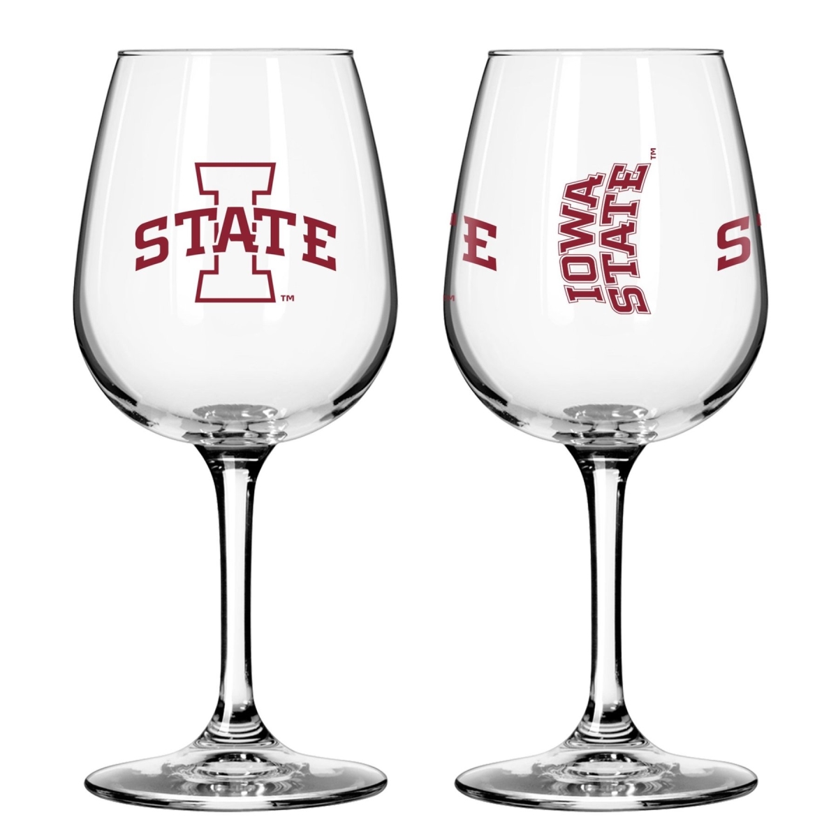 Picture of Logo Chair 312387 12 oz NCAA Iowa State Cyclones Gameday Stemmed Wine Glass