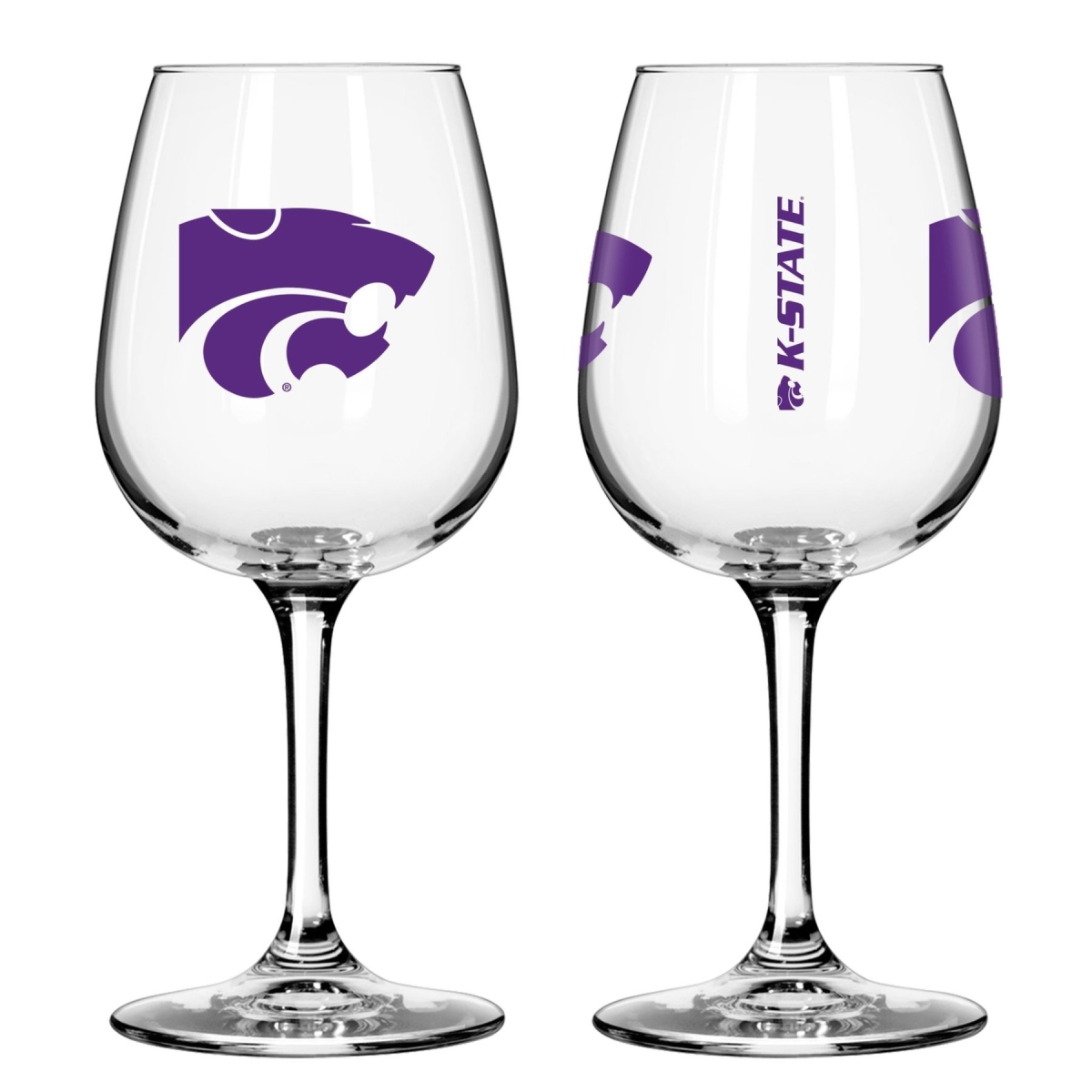 Picture of Logo Chair 312388 12 oz NCAA Kansas State Wildcats Gameday Stemmed Wine Glass
