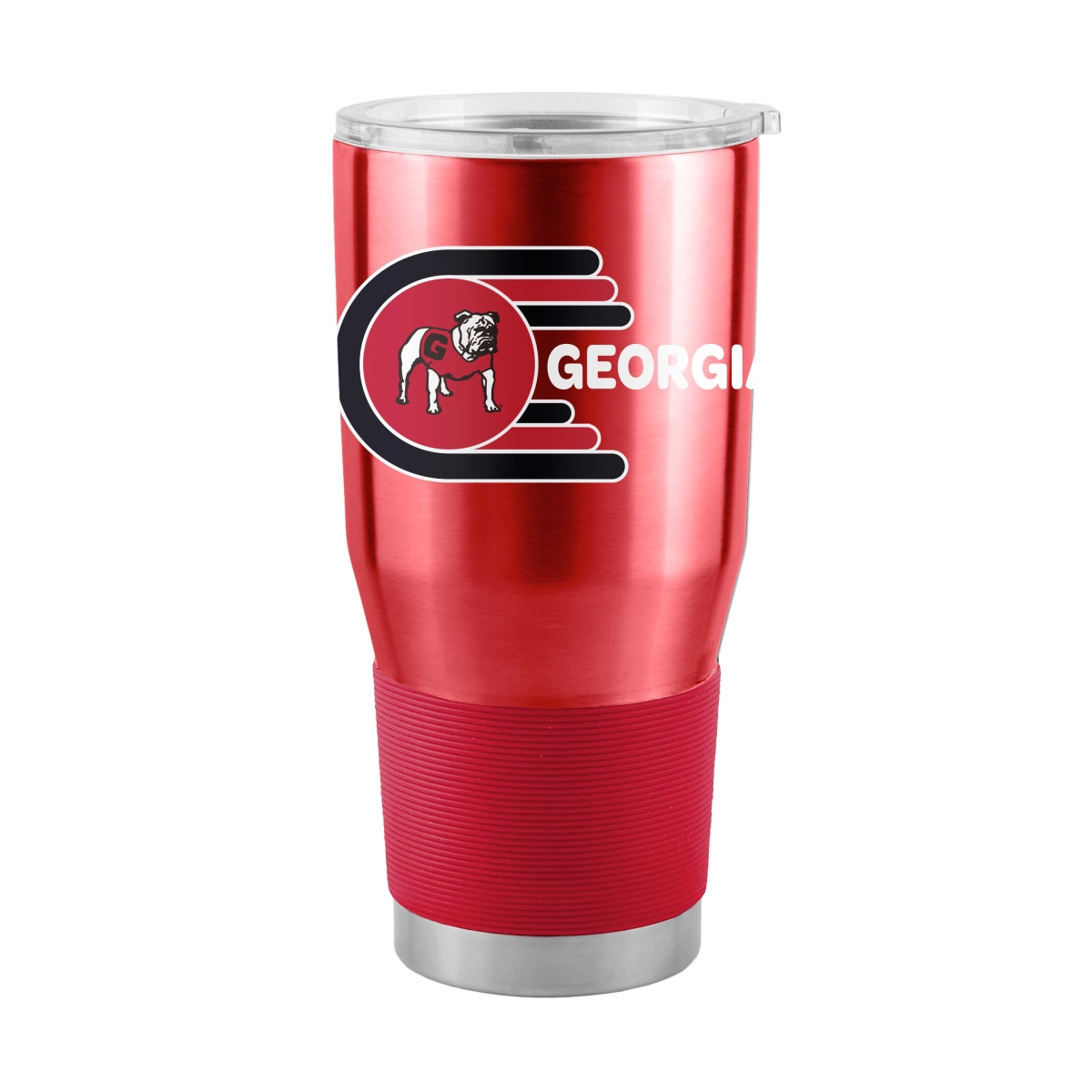 Picture of Logo Brands 142V-S30T-18 Georgia 30 oz Whirl Stainless Steel Tumbler