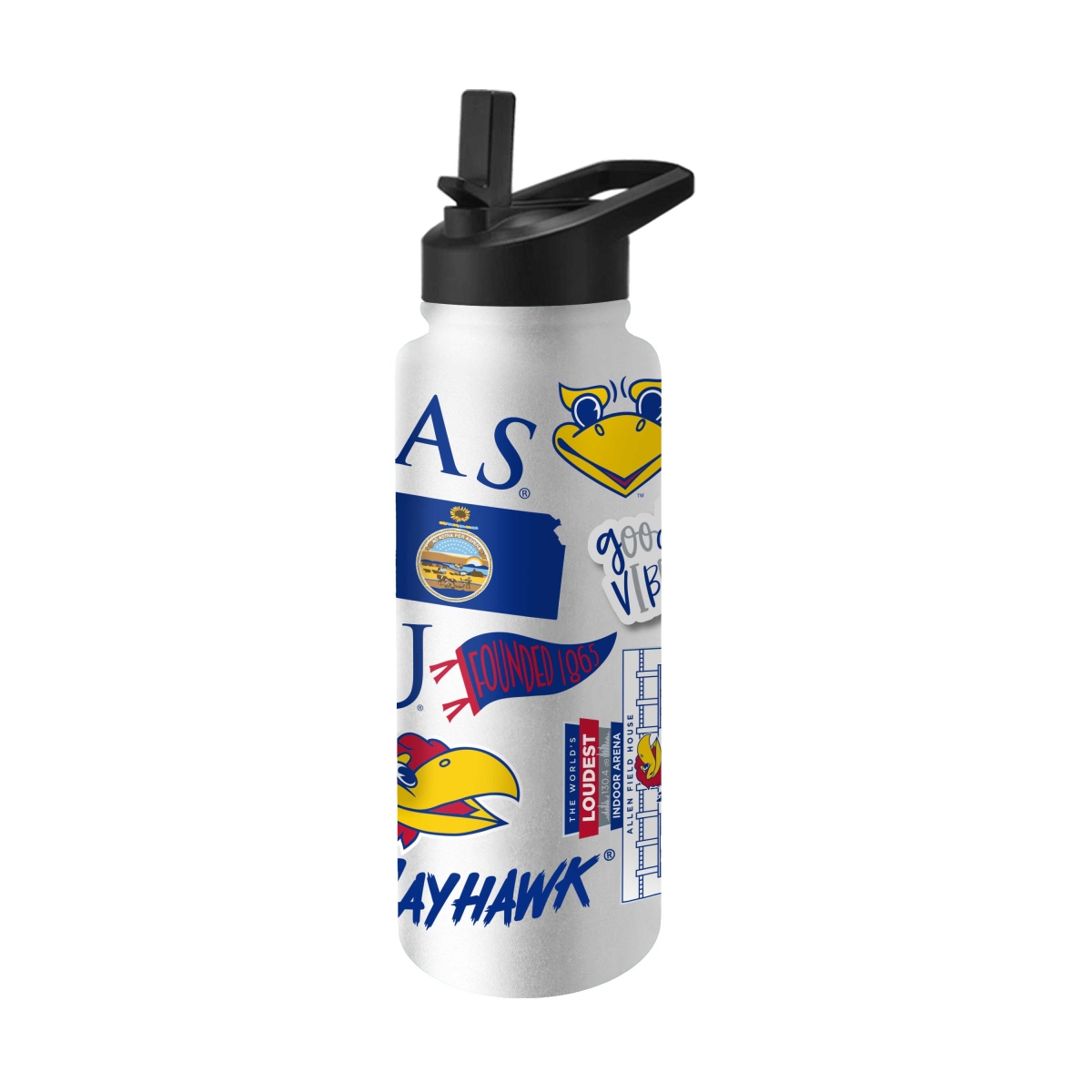 157-S34QB-63 Kansas 34 oz Native Quencher Bottle
