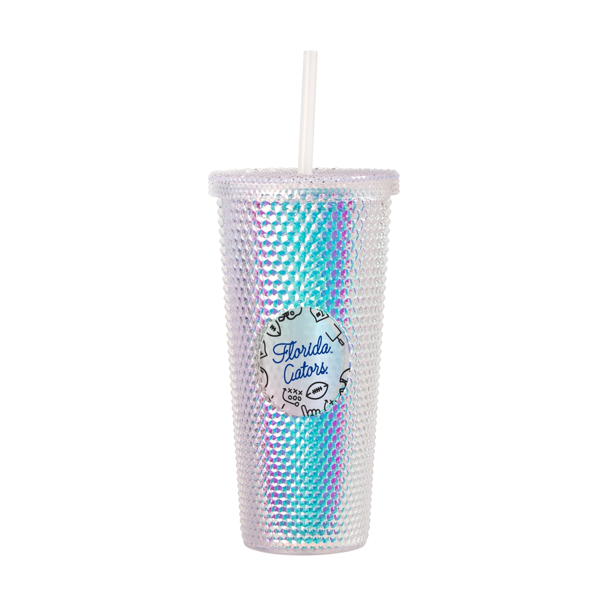 Picture of Logo Brands 135-P24IST-43 24 oz Florida Playmaker Iridescent Stud Tumbler