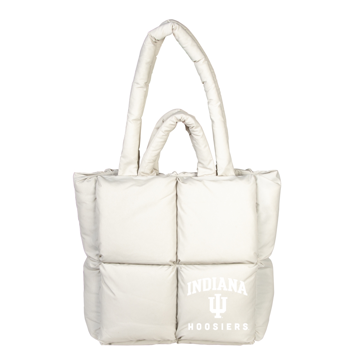 153-672-SND Indiana Puff Tote Bag, Sand