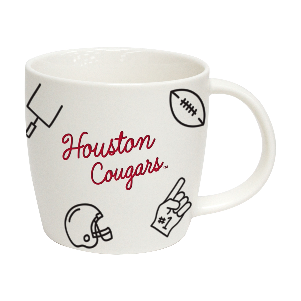 148-C18PM NCAA Houston Cougars 18 oz Playmaker Mug