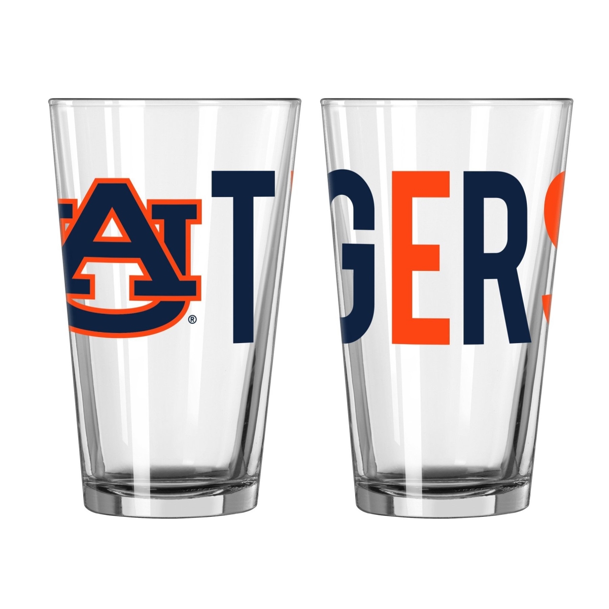 Picture of Logo Chair 510642 16 oz NCAA Auburn Tigers Overtime Pint Glass