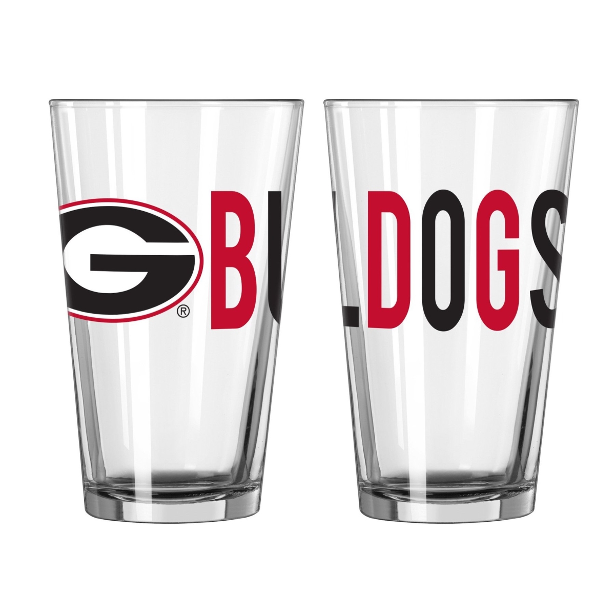 Picture of Logo Chair 510654 16 oz NCAA Georgia Bulldogs Overtime Pint Glass