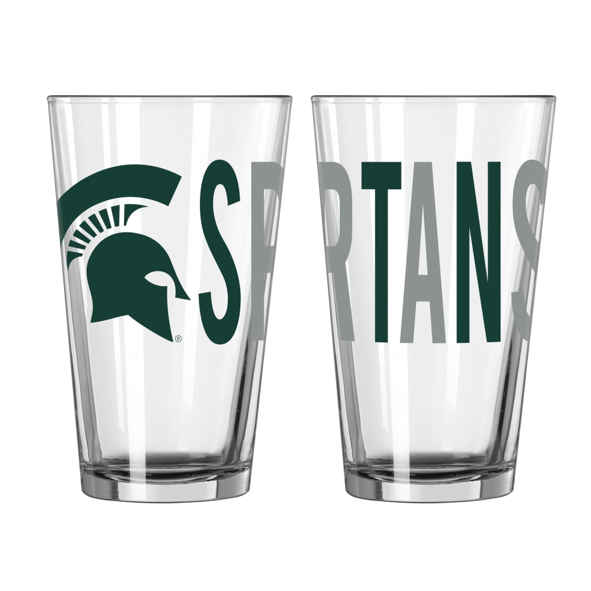 Picture of Logo Chair 510673 16 oz NCAA Michigan State Spartans Overtime Pint Glass