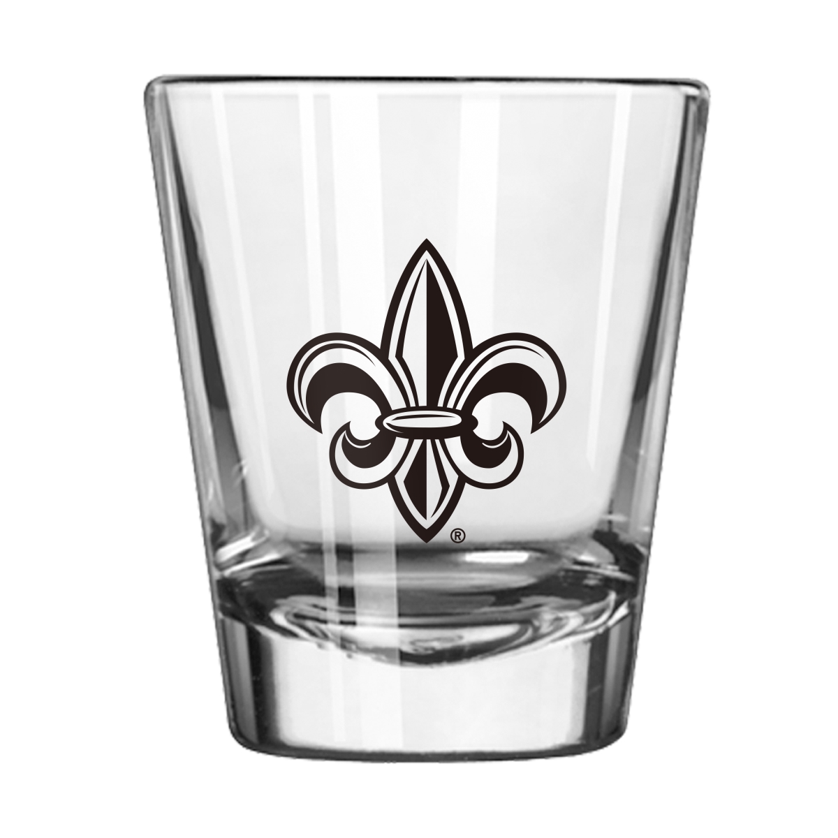 Picture of Logo Brands 164-G2S-1 Louisiana Lafayette 2 oz Gameday Shot Glass