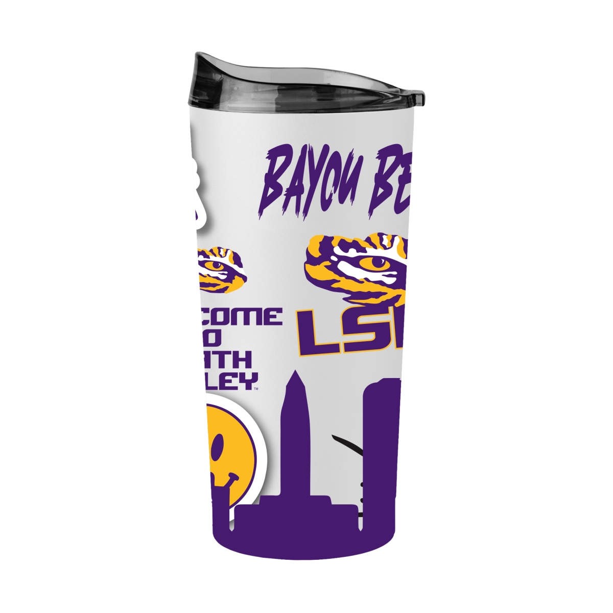 162-S20PT-63 LSU 20 oz Native Powder Coat Tumbler