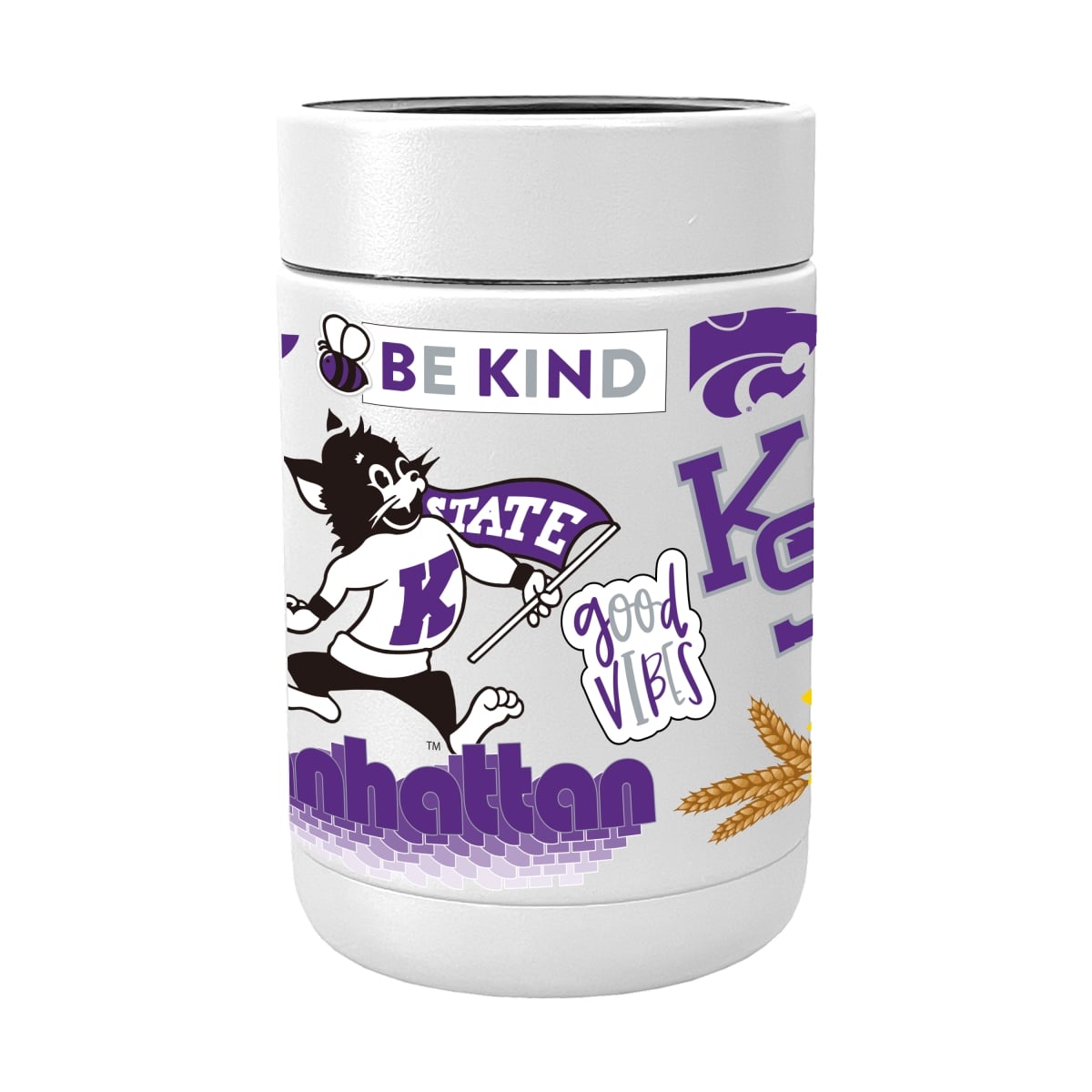 158-SCOOLP-63 NCAA Kansas State University Wildcats Powder Native Coat Coolie