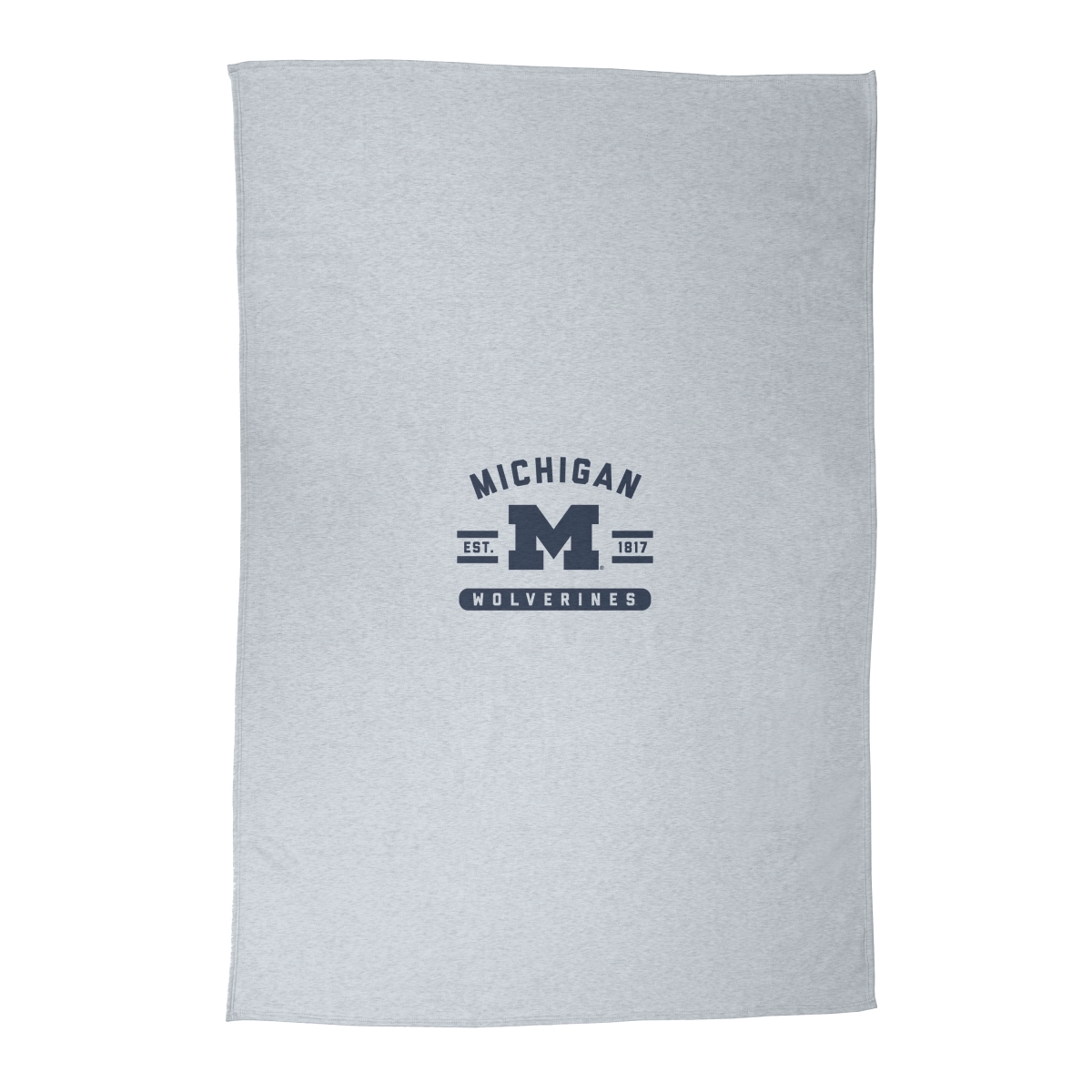 171-74DS-AGRY Michigan Wolverines Athletic Gray Sublimated Sweatshirt Blanket