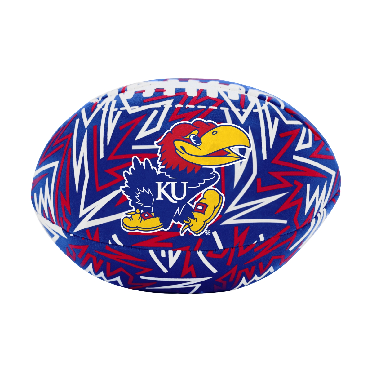 157-93MCS-R1 Kansas Jayhawks Graffiti Micro Soft Football