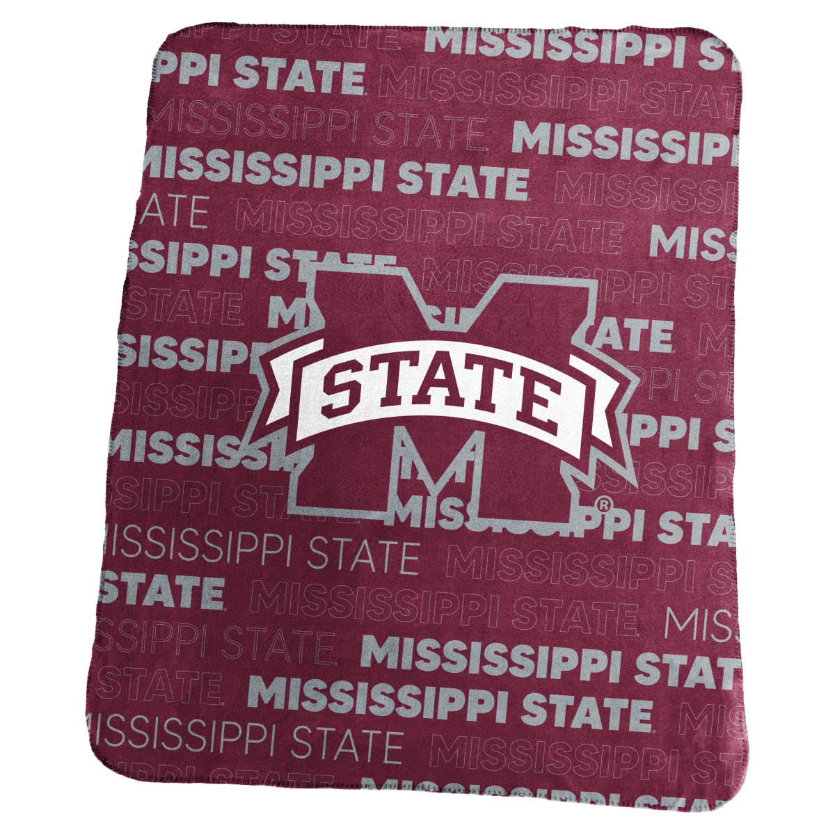 Picture of Logo Brands 177-23C 50 x 60 in. Mississippi State Classic Throw