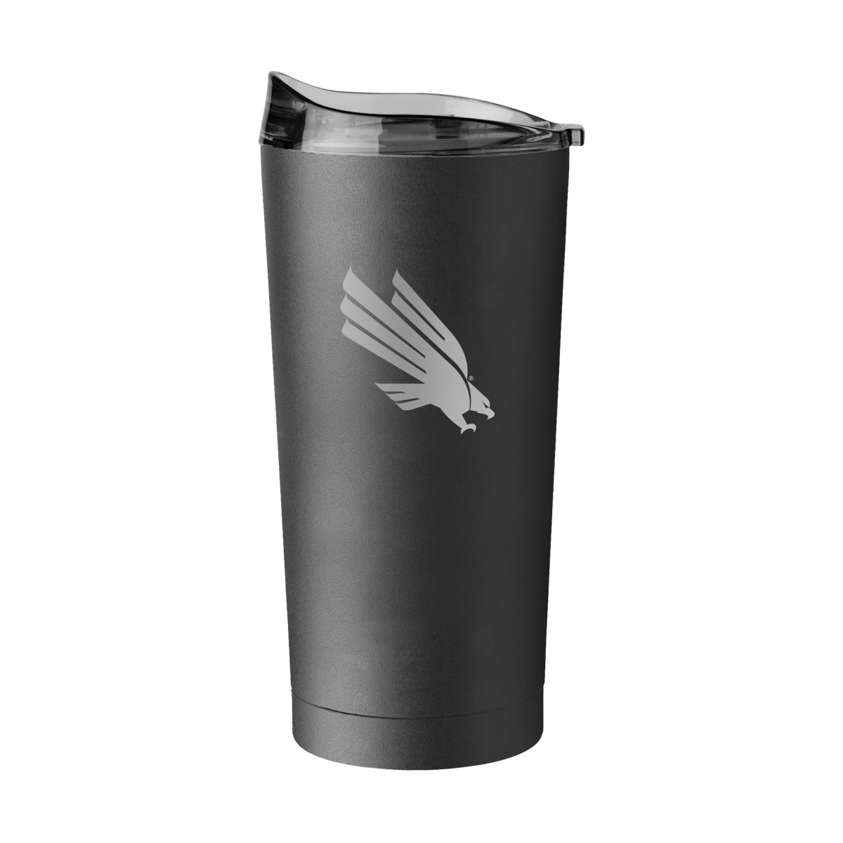 187-S20PT-BLK-9 North Texas 20 oz Etched Powder Coat Tumbler