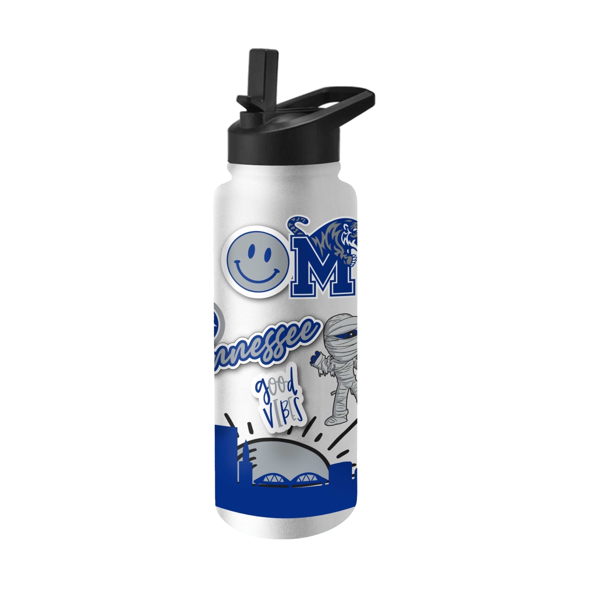 168-S34QB-63 34 oz Memphis Native Quencher Bottle