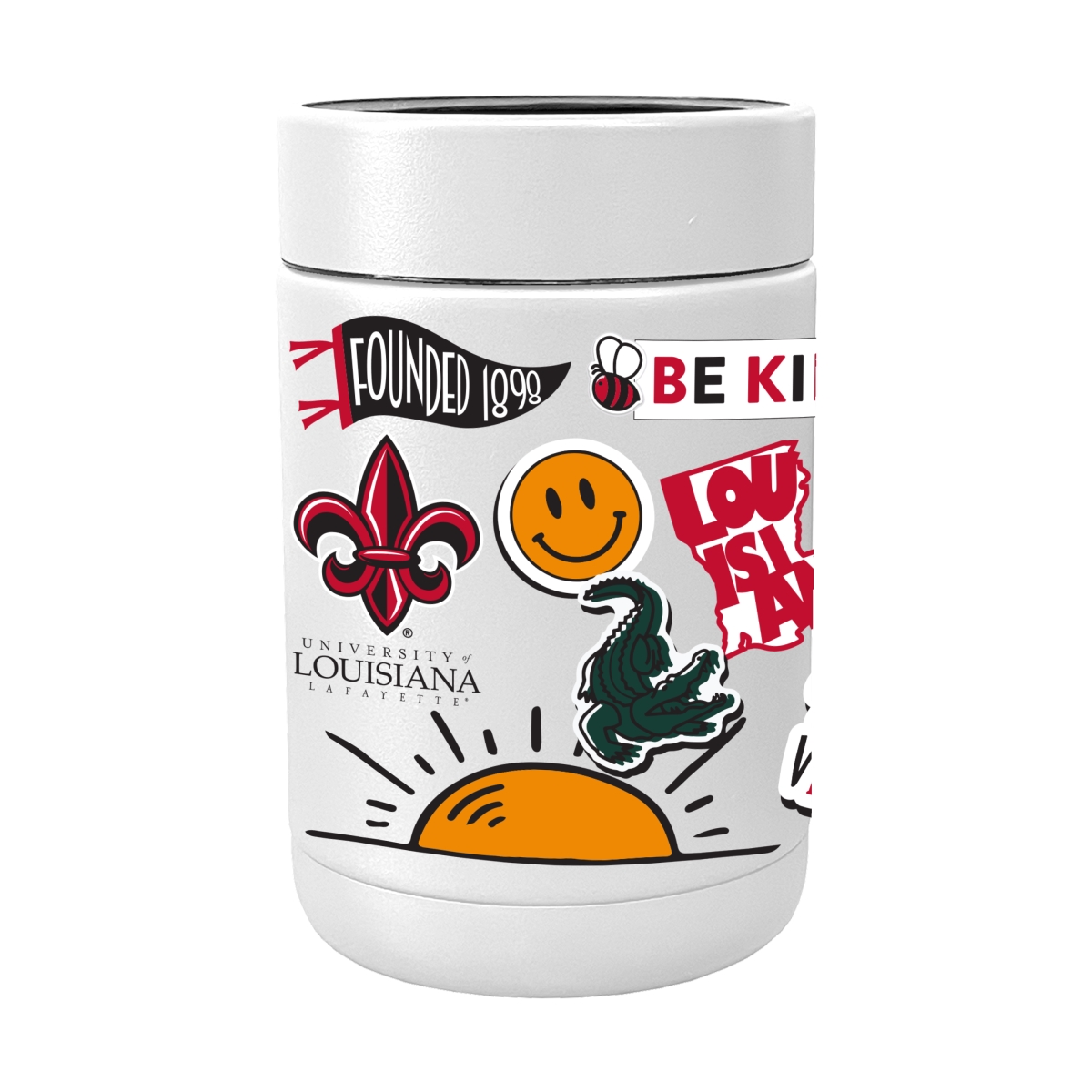 164-SCOOLP-63 NCAA Louisiana Ragin Cajuns Powder Native Coat Coolie