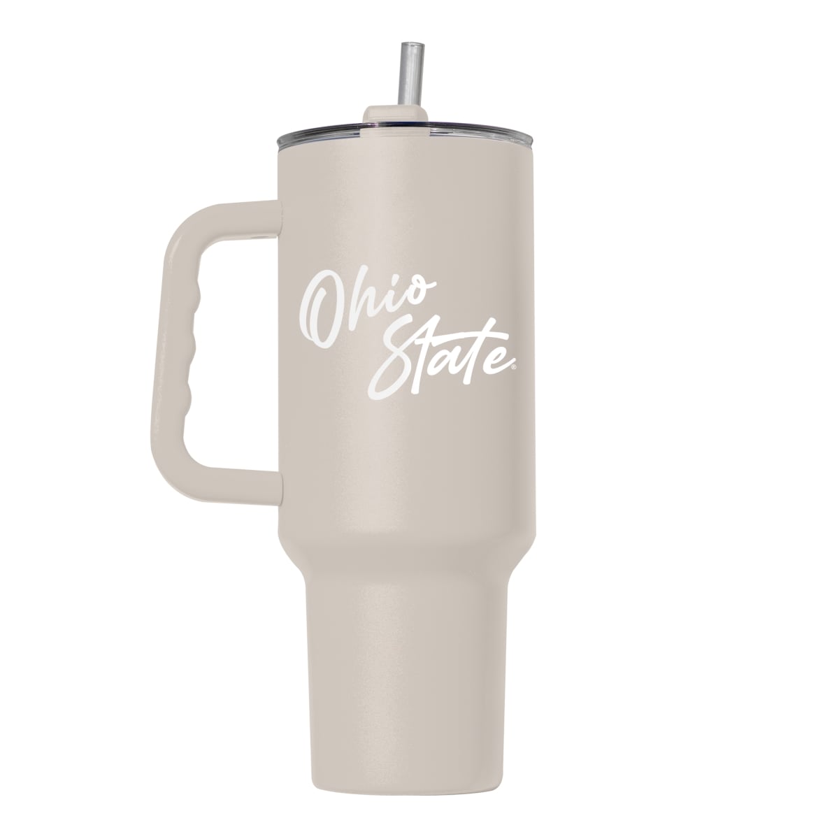 191-S40PT-SND 40 oz Script Ohio State Sand Powder Coat Tumbler