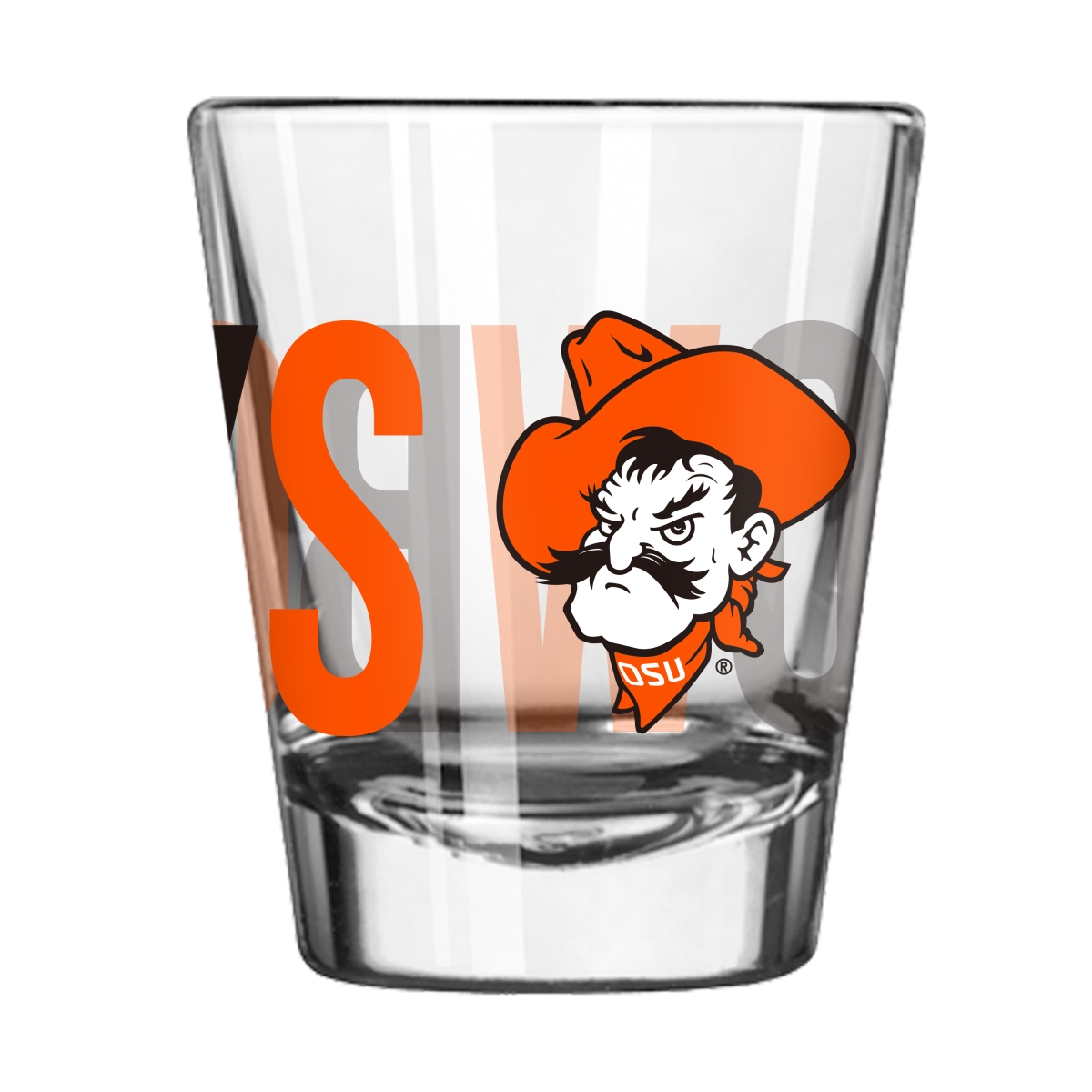 193-G2S-4 Oklahoma State 2 oz Overtime Shot Glass