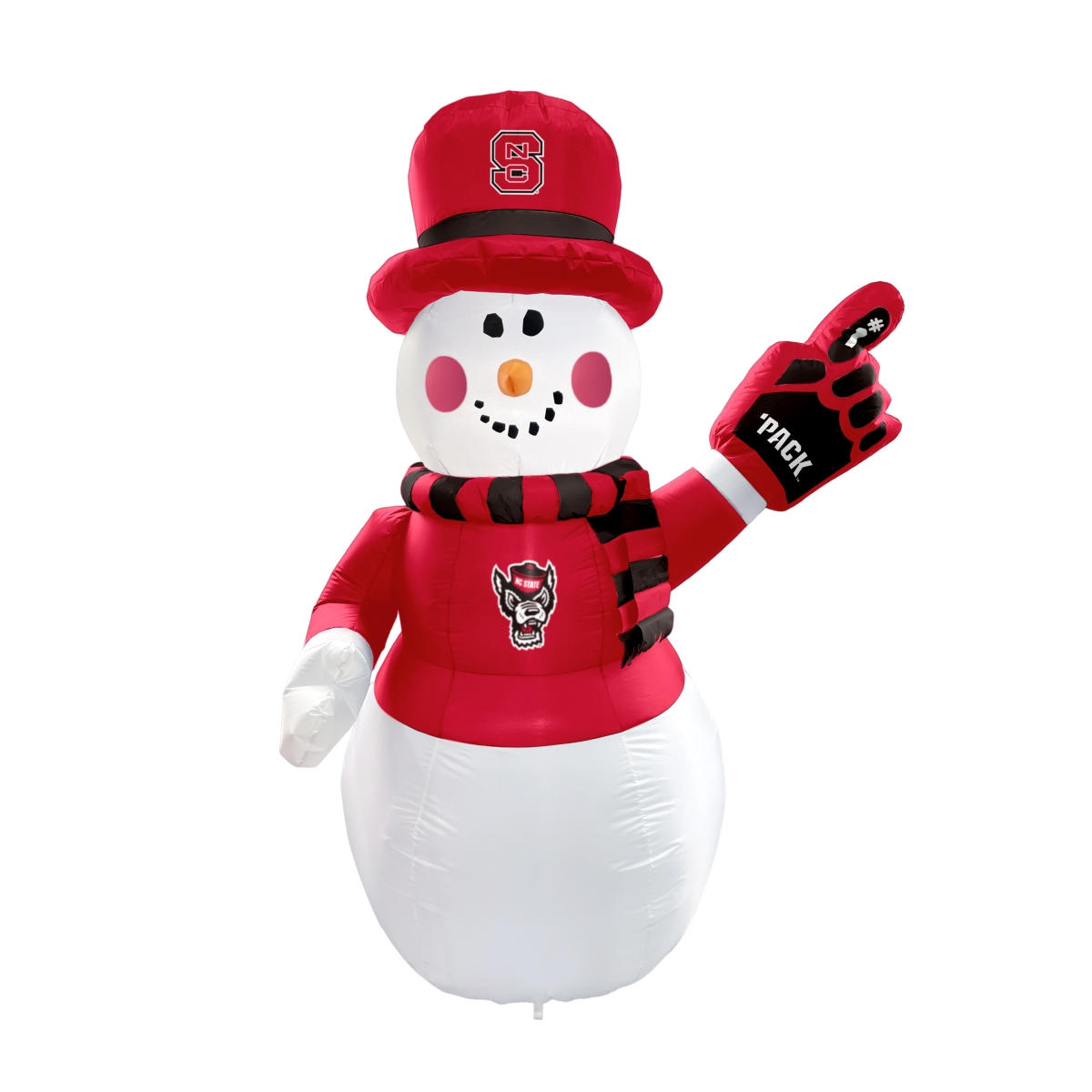 186-100-SM NC State 7 ft. Snowman Yard Inflatable