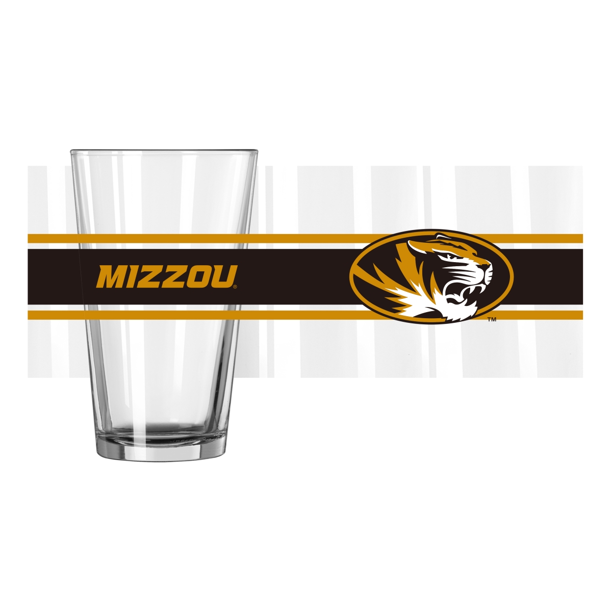 178-G16P-16 16 oz Missouri Stripe Pint Glass