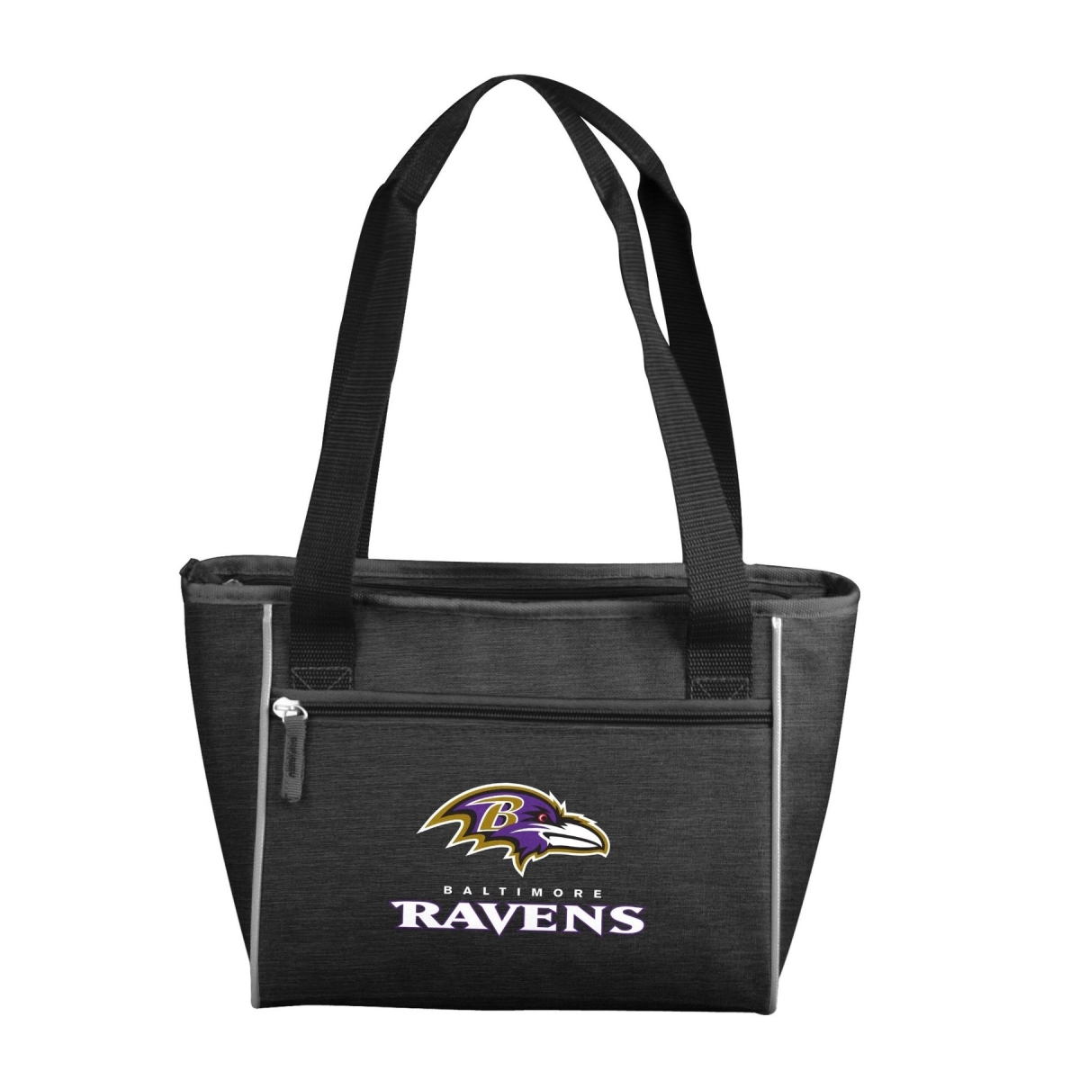 Picture of Logo Chair 603-83-CR1 NFL Baltimore Ravens Crosshatch Cooler Tote Bag Holds for 16 Cans