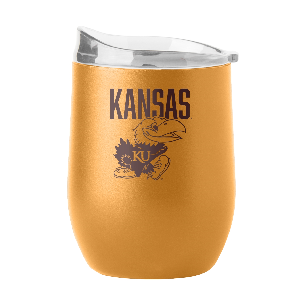 157-S16PB-OAK-49 Kansas 16 oz Huddle Powder Coat Curved Beverage
