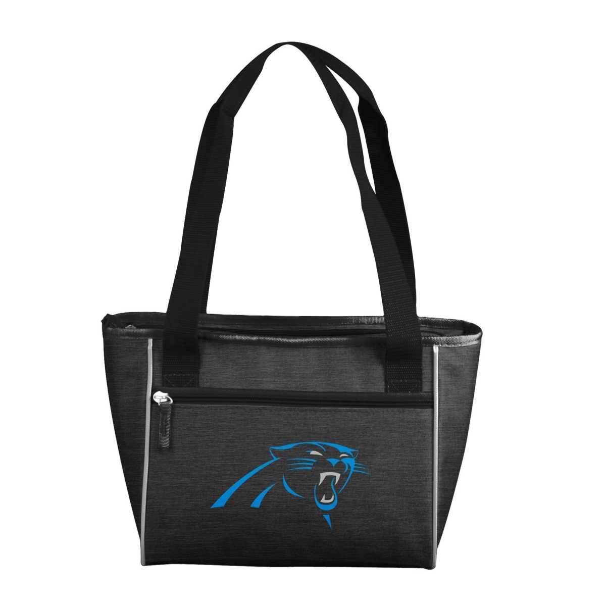 Picture of Logo Chair 605-83-CR1 NFL Carolina Panthers Crosshatch Cooler Tote Bag Holds for 16 Cans