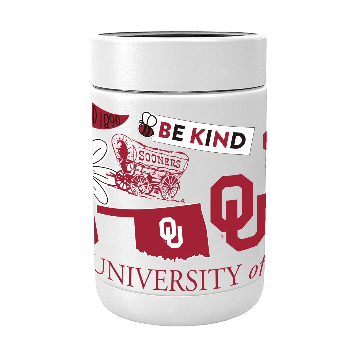 192-SCOOLP-63 NCAA Oklahoma Sooners Powder Native Coat Coolie