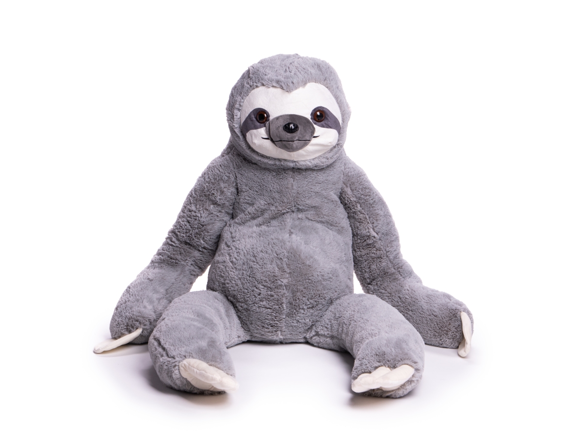 Picture of Bright Time Toys BT35628 32 in. Sitting Grey Sloth Plush Toy