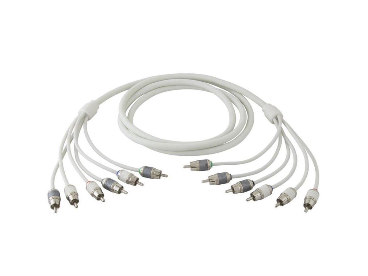 17 ft. Ultra-Flexible Marine Grade 6-Channel Audio RCA Cable