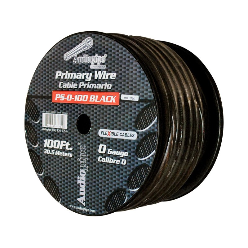 PS0-100BLACK 100 ft. Flexible Power Cable, Black