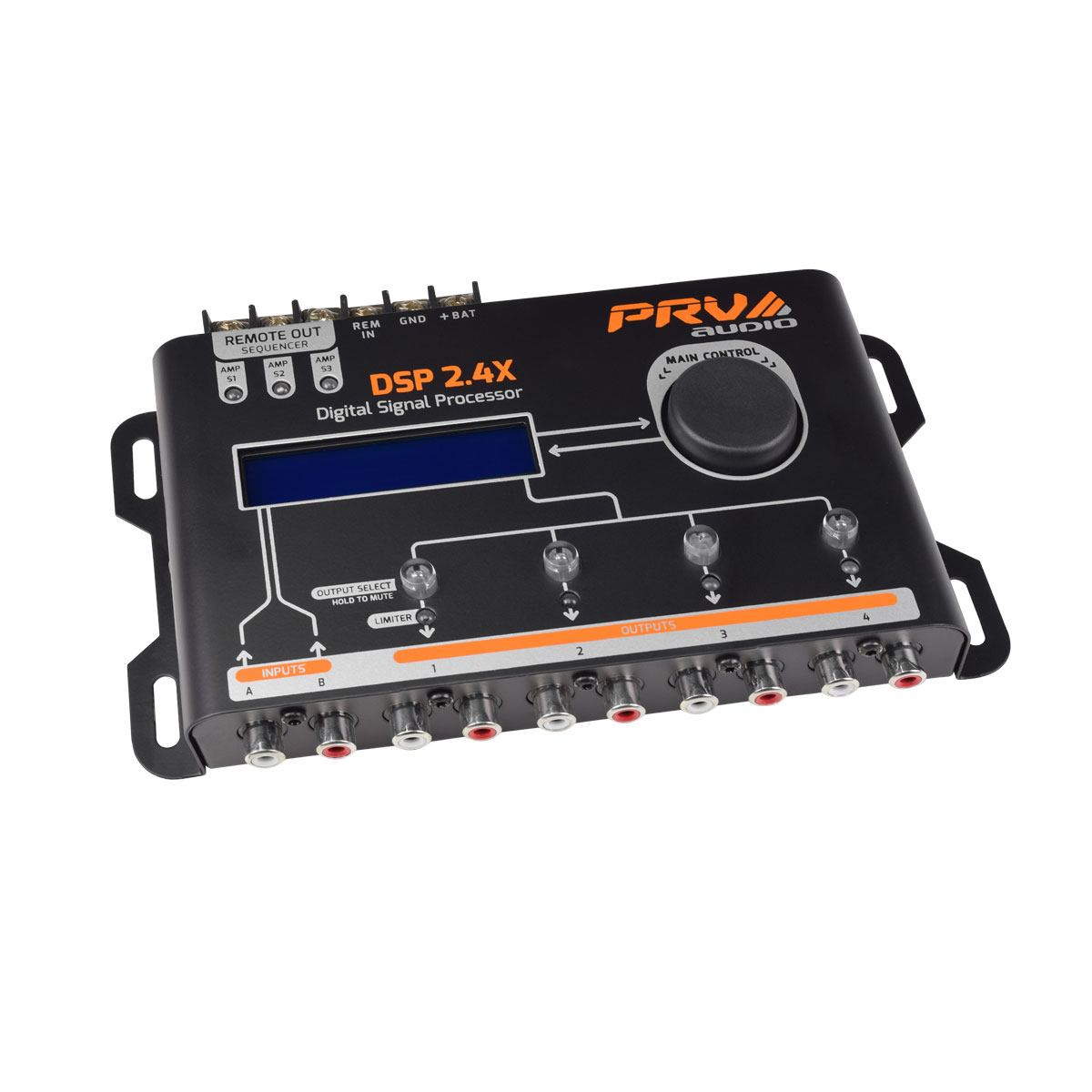 PRV Audio DSP2.4X 2 Channel Digital Signal Processor with Built-In LCD DIsplay