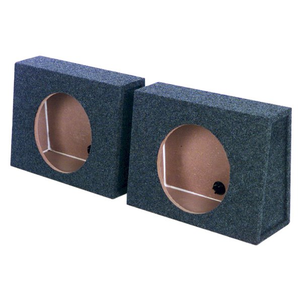 10 in. Twin Wedge Series 1-Hole Forward-Firing Sealed MDF Subwoofer Boxes