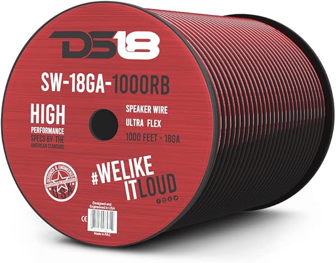 Picture of DS18 SW-18GA-1000RB 18 Gauge Speaker Wire - 1000 ft.