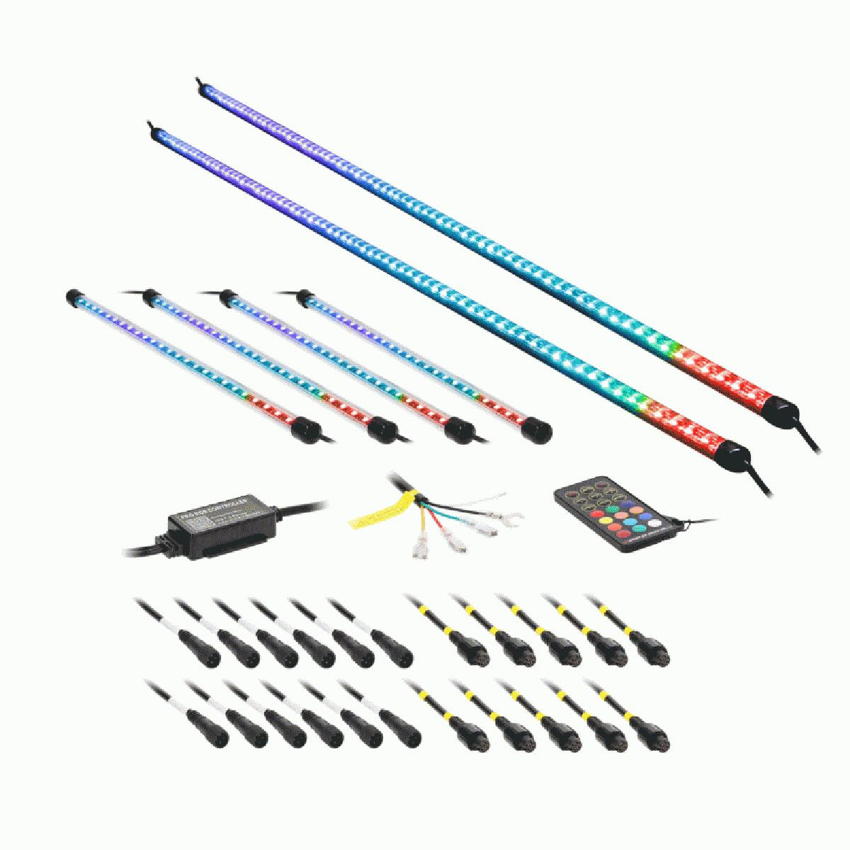 HE-CHASE-UNDGKT Chasing LED Underglow Lighting, Black