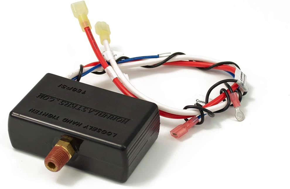 PS-150H 110-150 PSI Pressure Switch with Relay, Black
