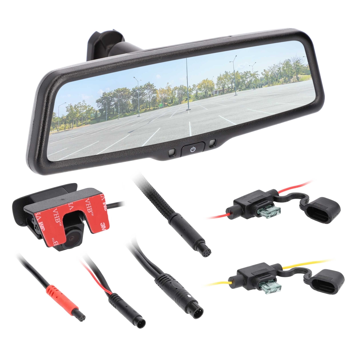 TE-LVM9 9 in. Live View Streaming Rearview Mirror